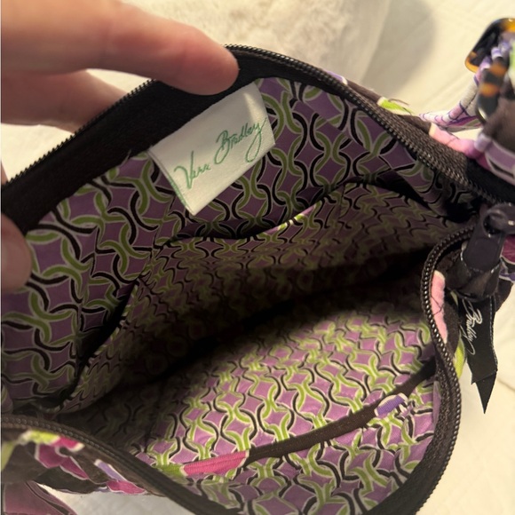 Vera Bradley Purple Punch Hipster Shoulder/Crossbody Purse 10x10 - Picture 4 of 6